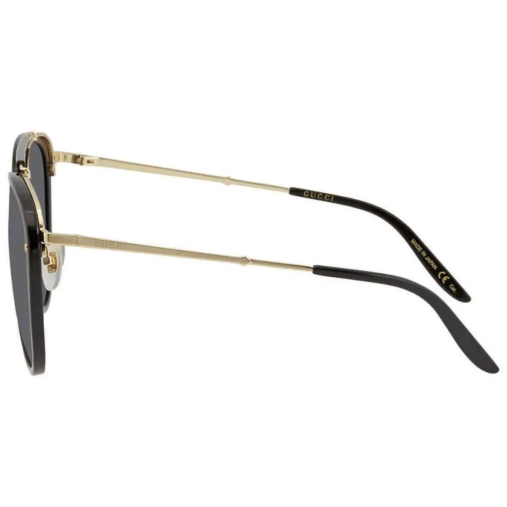 NEW Gucci Grey and Gold Aviator Men's Sunglasses